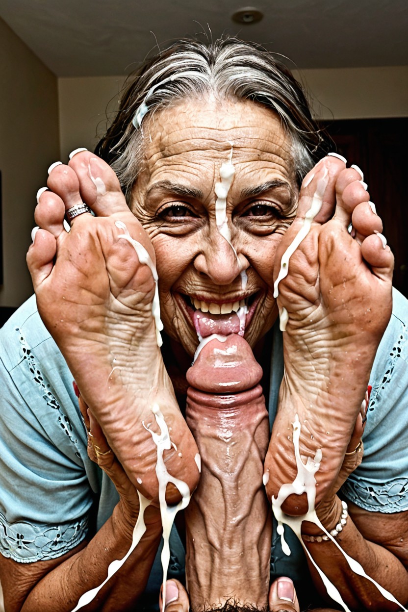 Enormous Toes, Hyper Veiny Feet, Excessive Cum On Hair Porno IA