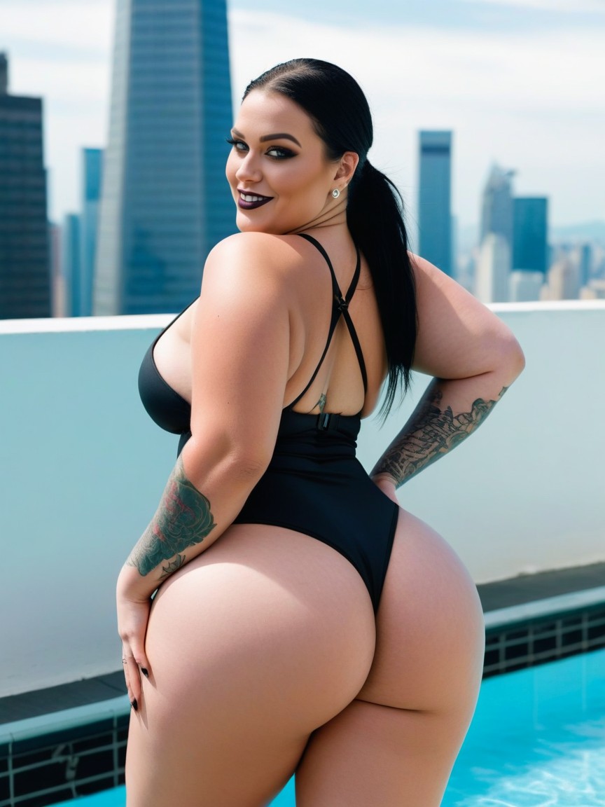 Gigantic Legs, Extremely Large Thighs, Thick Thighs AI Porn