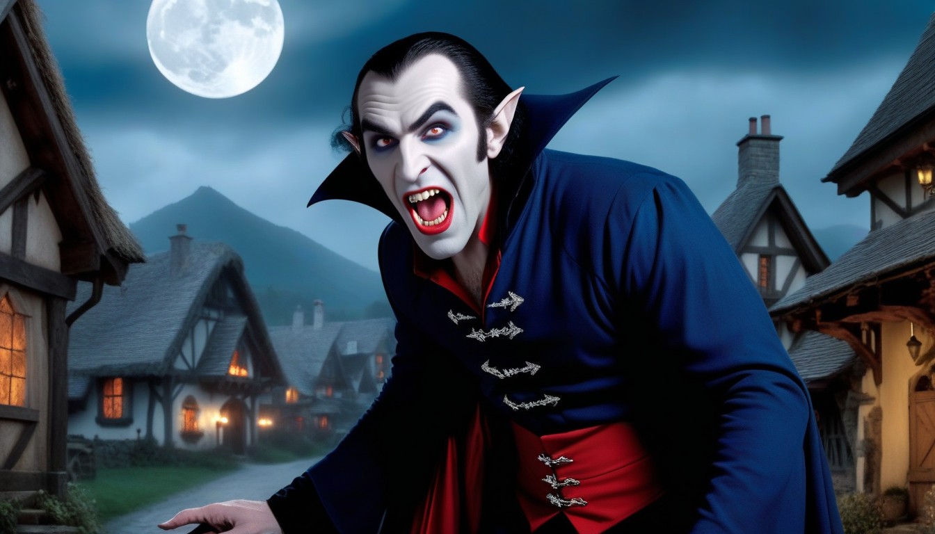 Fairy Tale About Gargamel, Animated Drawing, Moonlight Porno IA