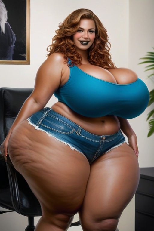 Extremely Big Round Ass, Naked, Largo Porno IA