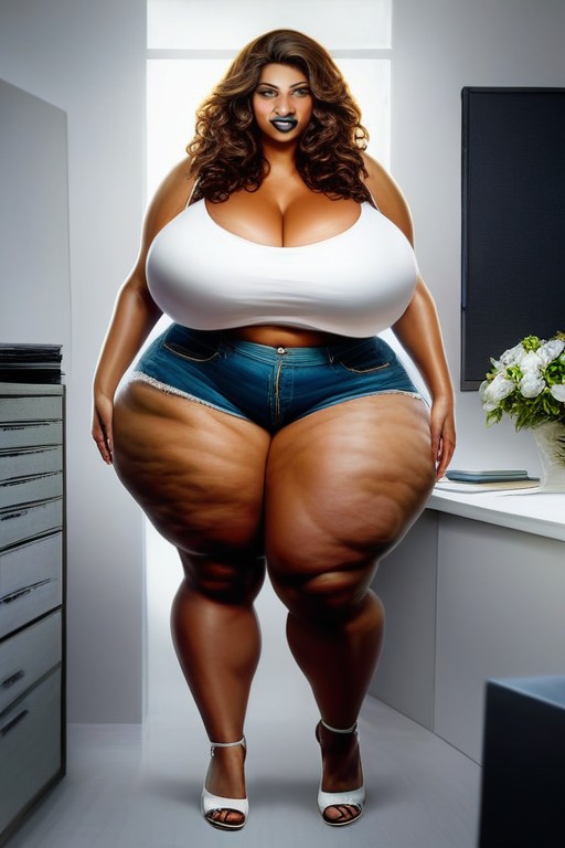 Black Lipstick, Thick Thighs, 18+ AI Porn