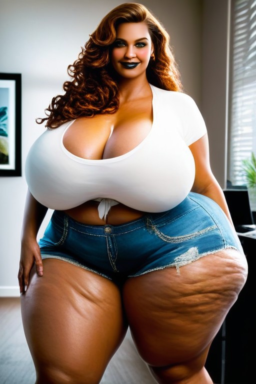 Massive Cellulite Fake Ass, Traviesa, Thick Thighs Porno IA