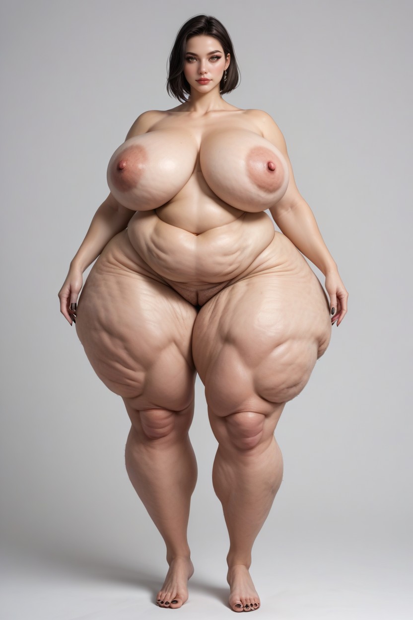 Fat Stomach, Big Stomach, Light Skin AI Porn