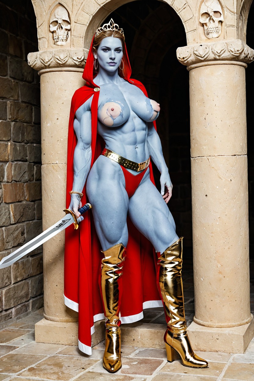 Has A Skull Face, Extra Long Hard Erect Nipples, Gold Bracelet Porno IA
