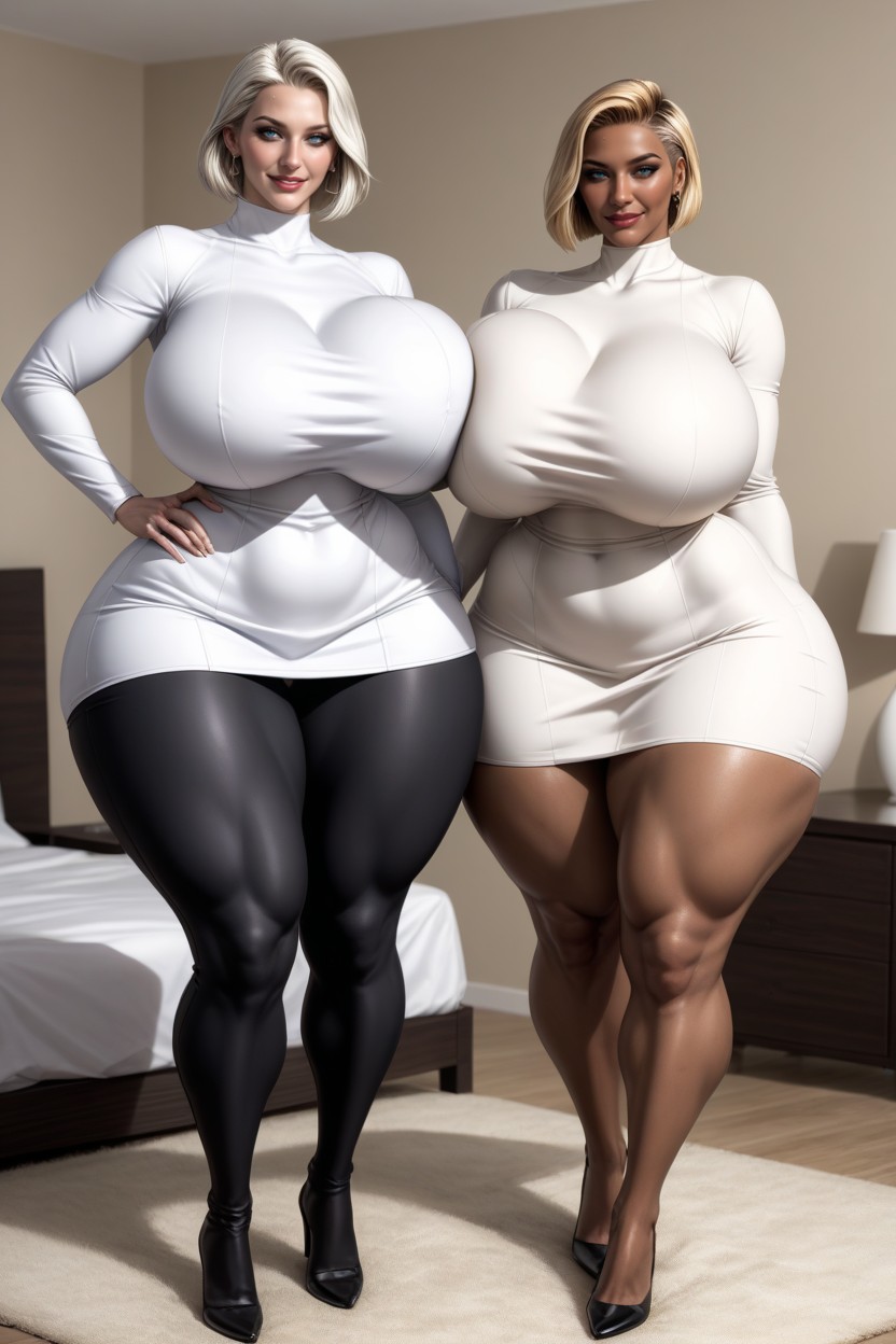 Wide Angle, Groping, Buzzcut AI Porn