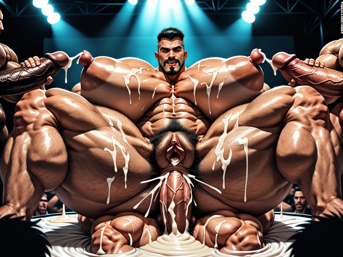 Cum Everywhere On Bodies, Hyper Bulky, Hyper Boobs Porno IA