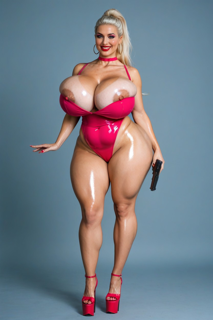 Sucked In Stomach, Hyper Sexy Waist, Erect Nipples Porno IA