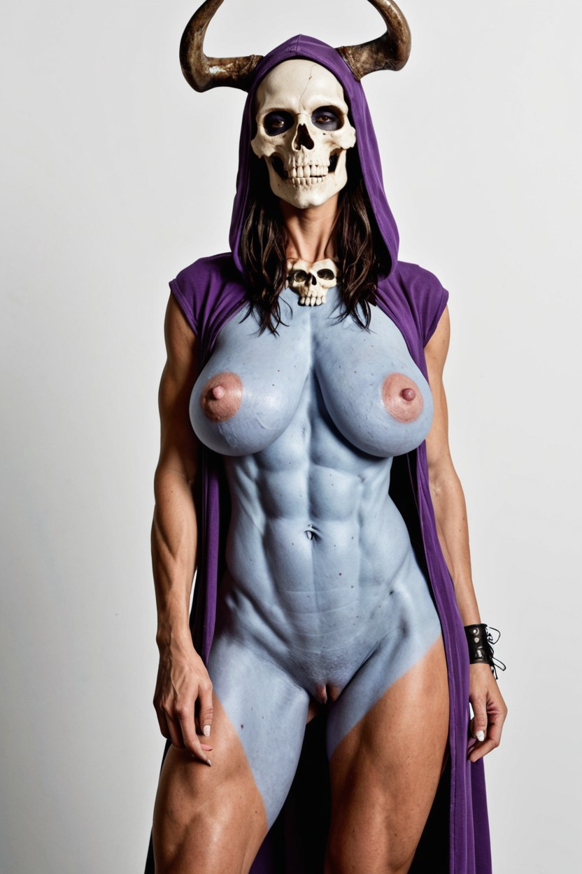 Long Legs, Toned Stomach, Skull For A Head Porno IA