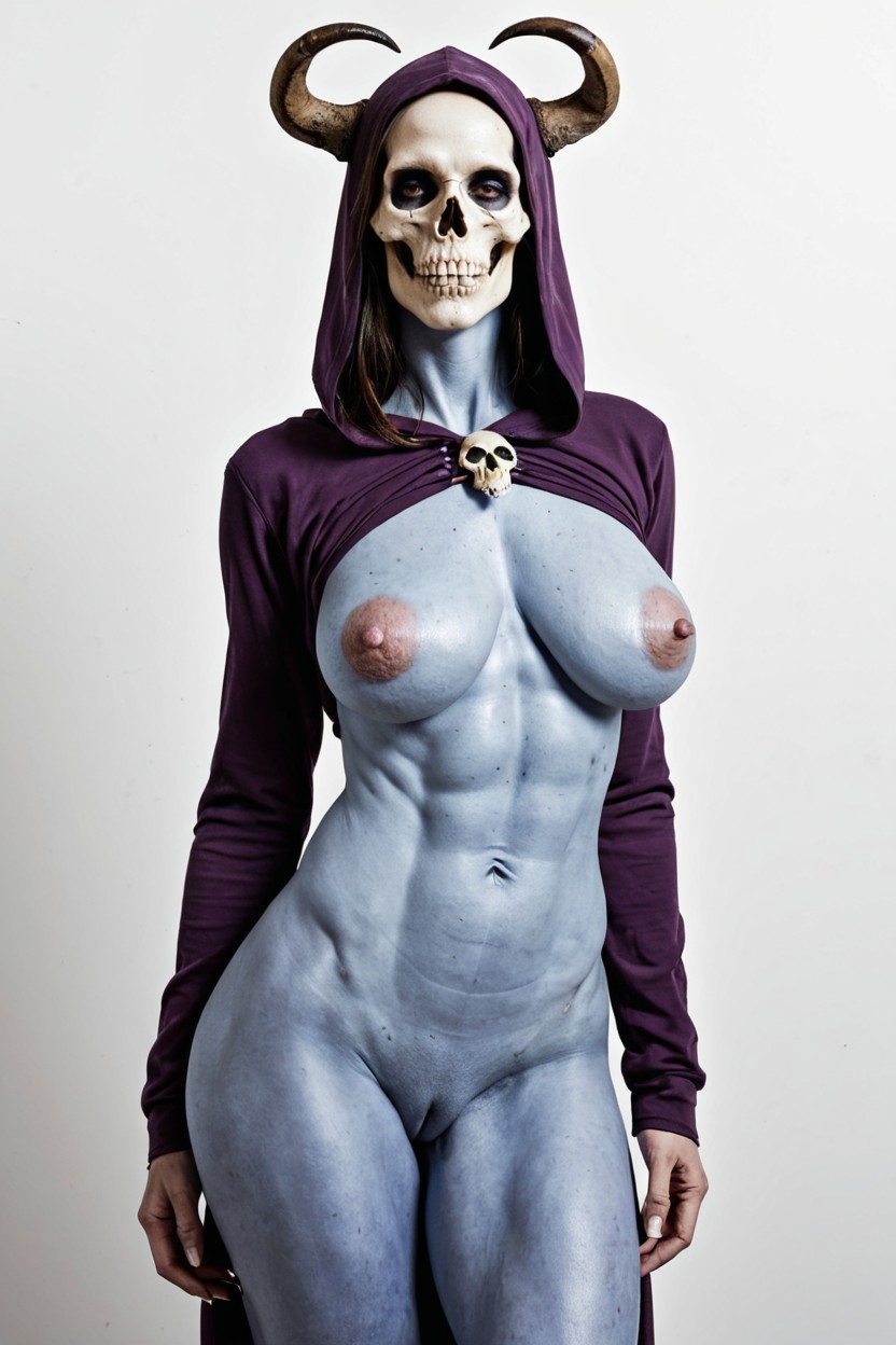 Busty Breasts, Toned Stomach, Hyper Detailed Nipples AI Porn