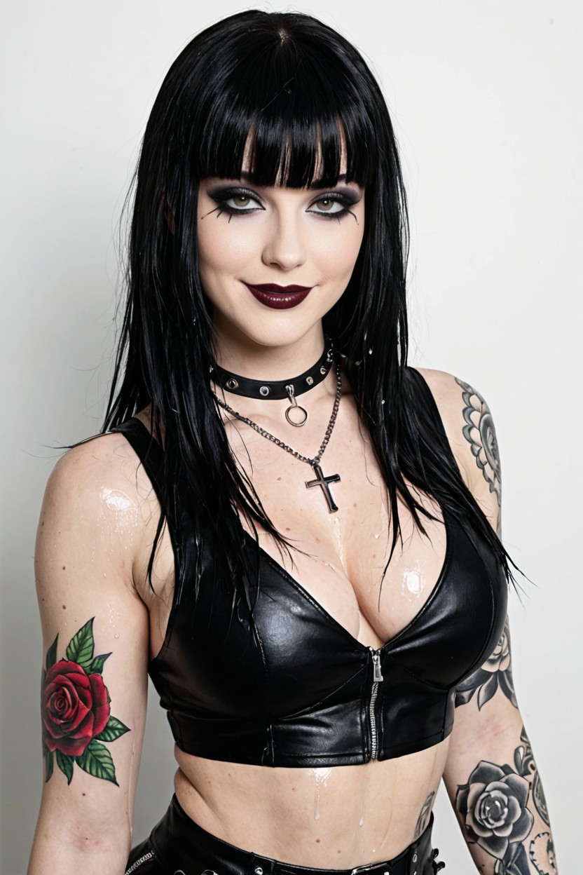 Wink, Heavy Eye Makeup, Perfect Boobs Porno IA