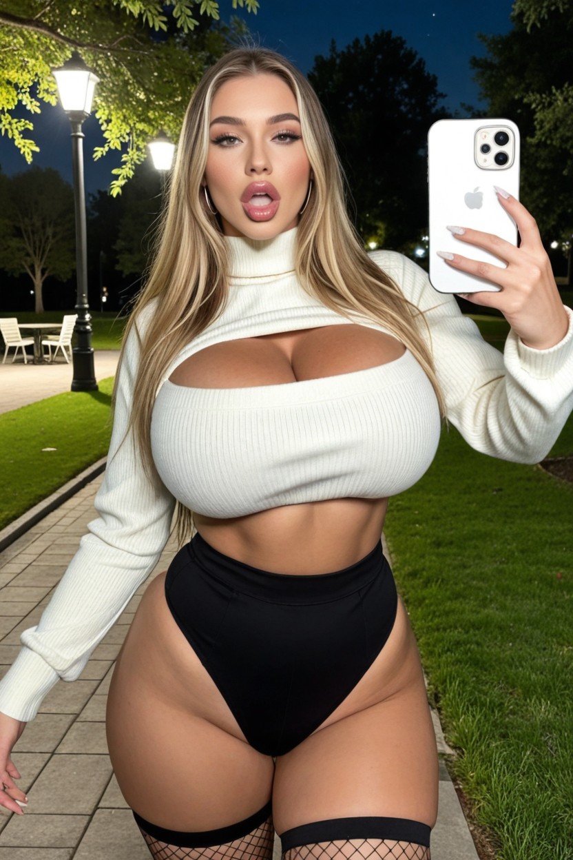 Oversized Breasts, Breast Expansion, Park AI Porn