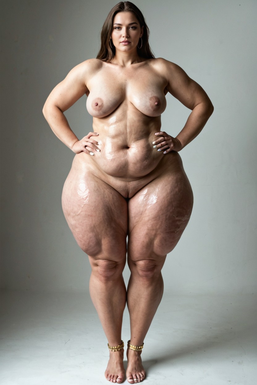 Cellulite Thighs, 18+, Gigantic Thighs AI Porn