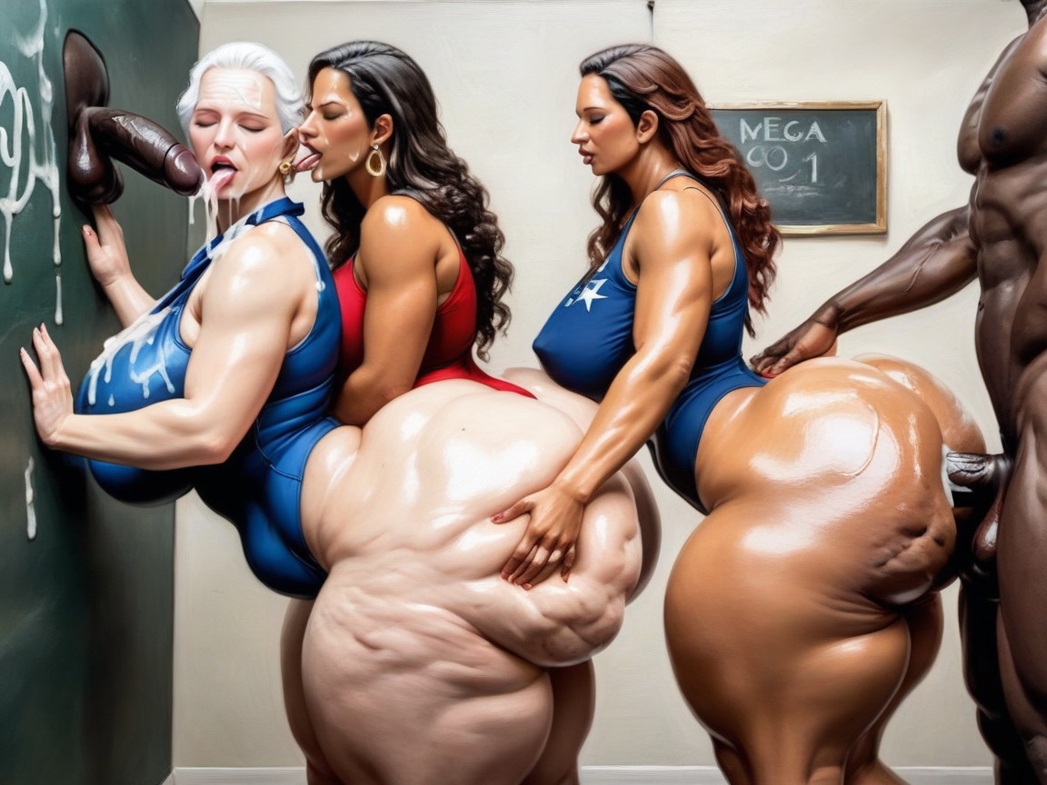 Side View, Face, Hand On Butt AI Porn