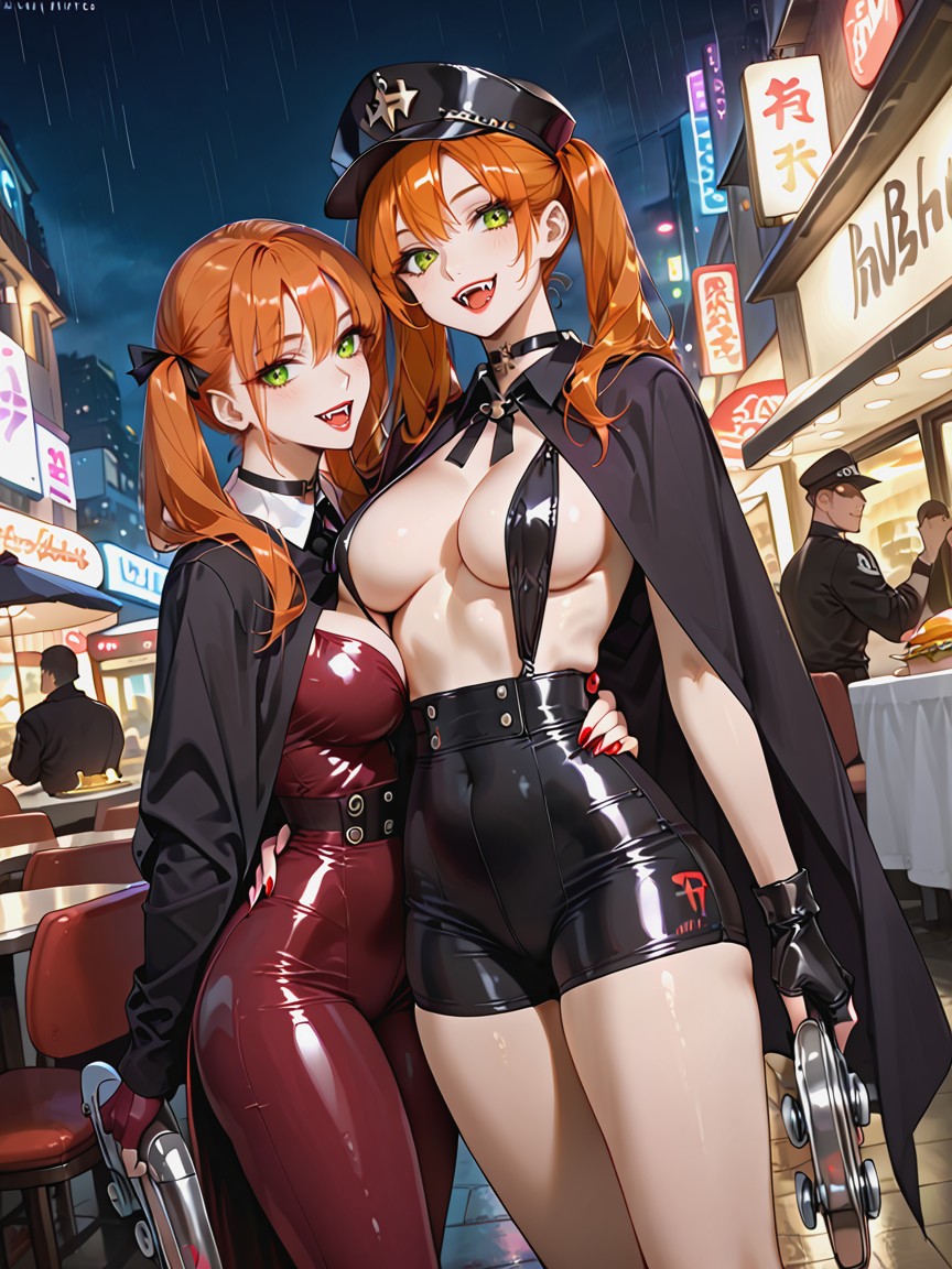 Uniform Hat, Off-balance, Choker AI Porn
