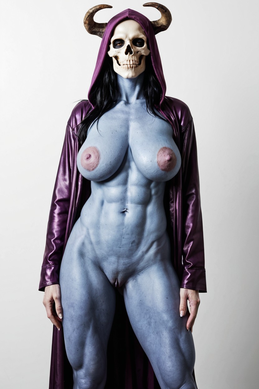 Toned Stomach, Detailed Dimpled Areolas, Droopy Boobs AI Porn