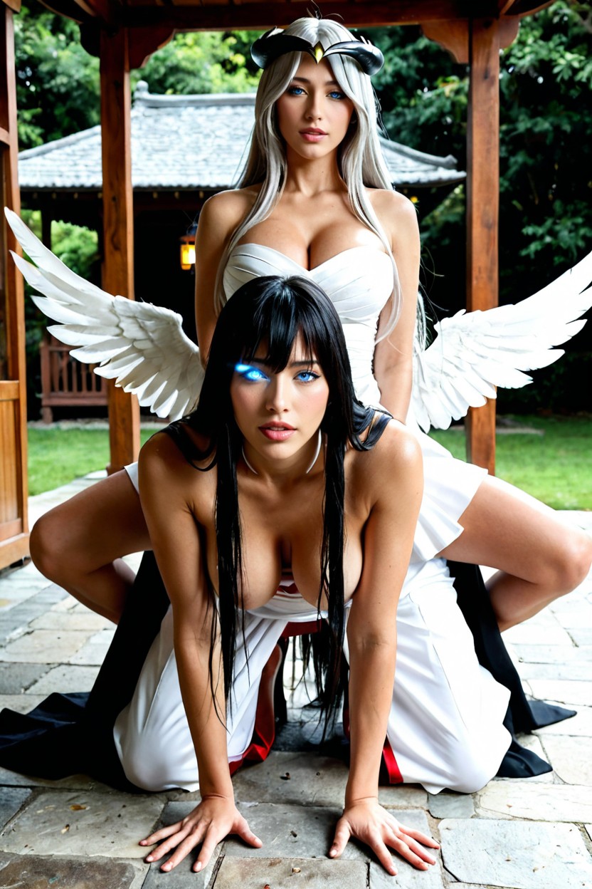 Japanese, Glowing Eyes, Females Only AI Porn