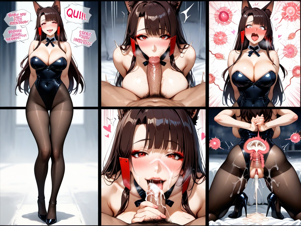 With Faceless Asia Man, Detailed Face, Heavy Breathing AIポルノ