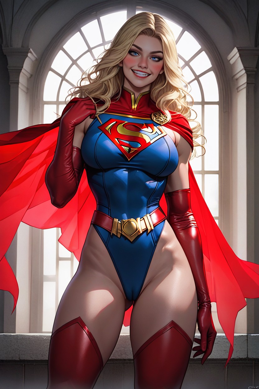 Evil Lewd Smile, High Detail, Red Gloves AI Porn