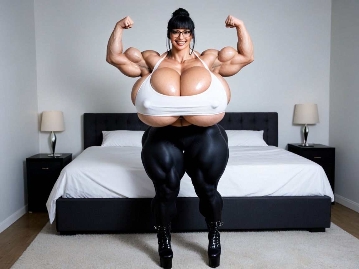 Thicc Thighs, Gigic Abs Gigic Tzius, Knee Lengh Boots AI Porn