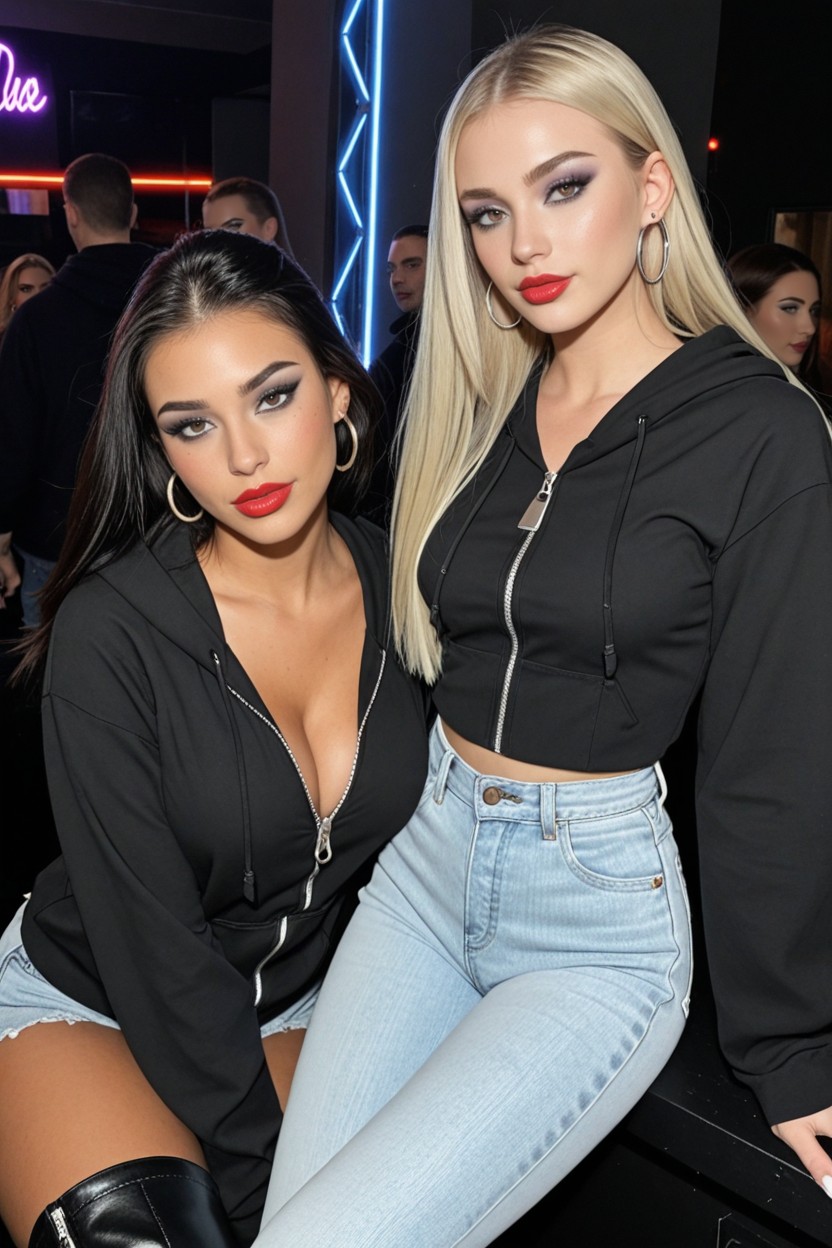 Small Ass, Face With High Cheekbone, Standing AI Porn