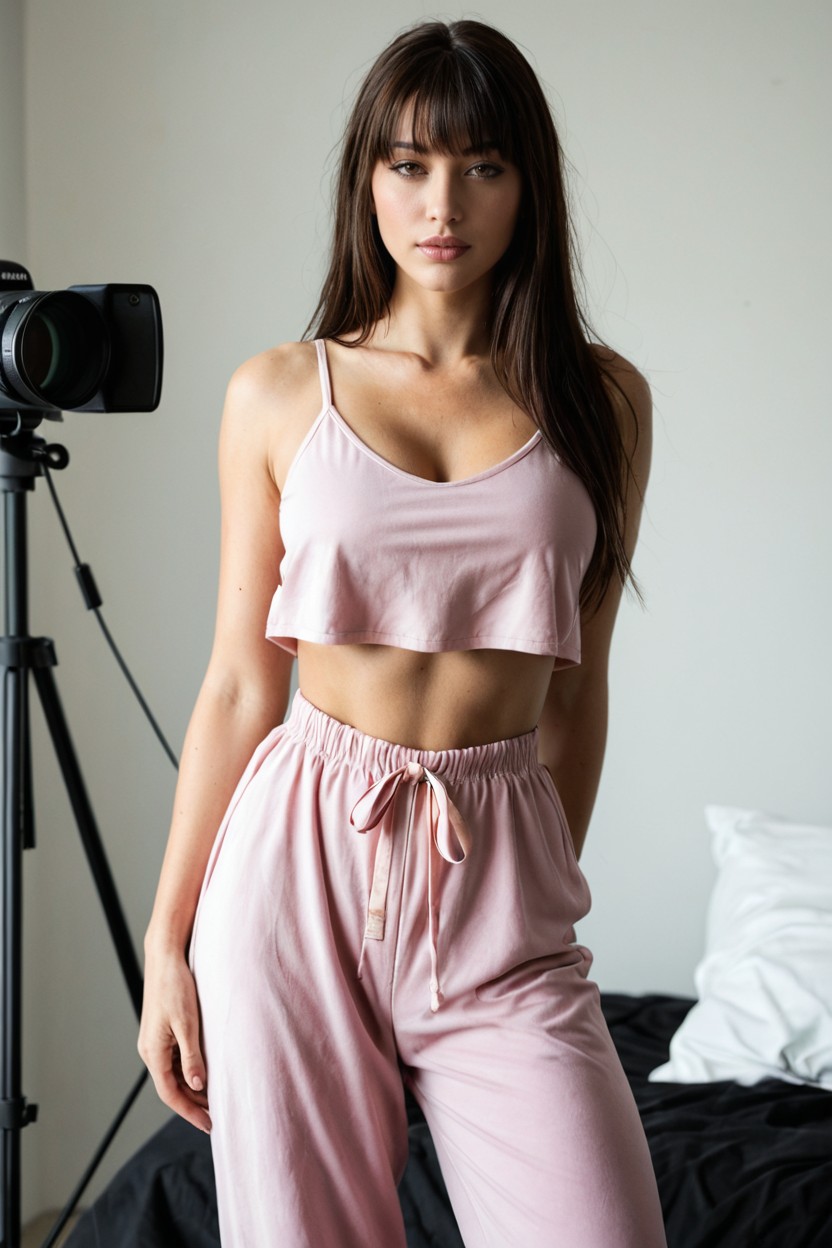 Sensual And Elegant Appearance, Adult Woman, Fair Porcelain Skin AI Porn