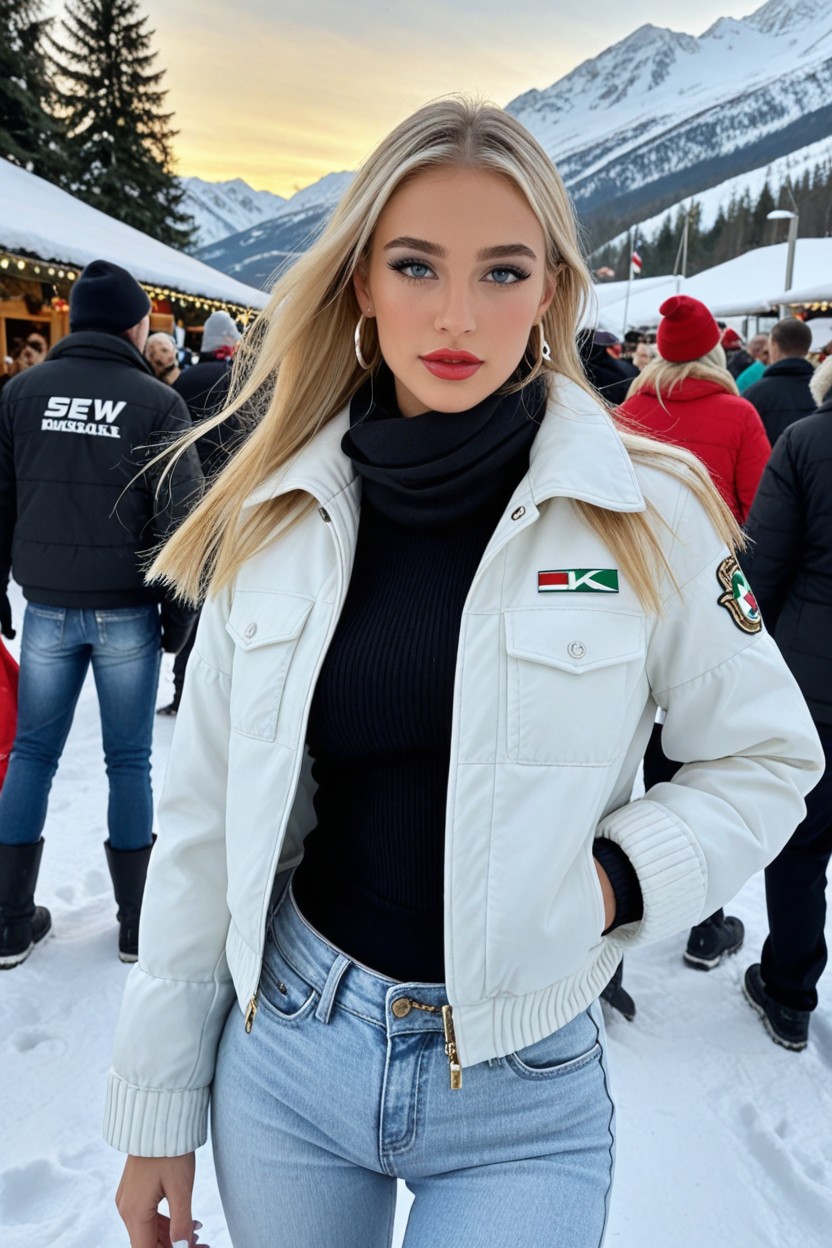 Neat Eyebrows, Soft Light, Tanned Skin AI Porn