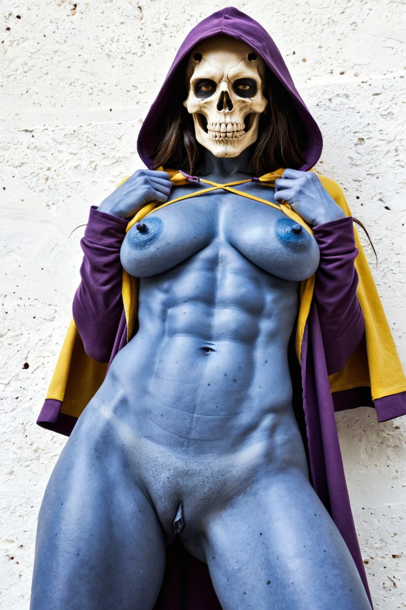Long Nipples, De Abajo Hacia Arriba, Detailed Dimpled Aerolas Porno IA
