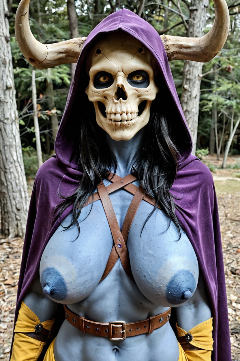 Toned Body, Droopy Boobs, Hyper Long Erect Nipples Hyper Detailed Nipples AI Porn