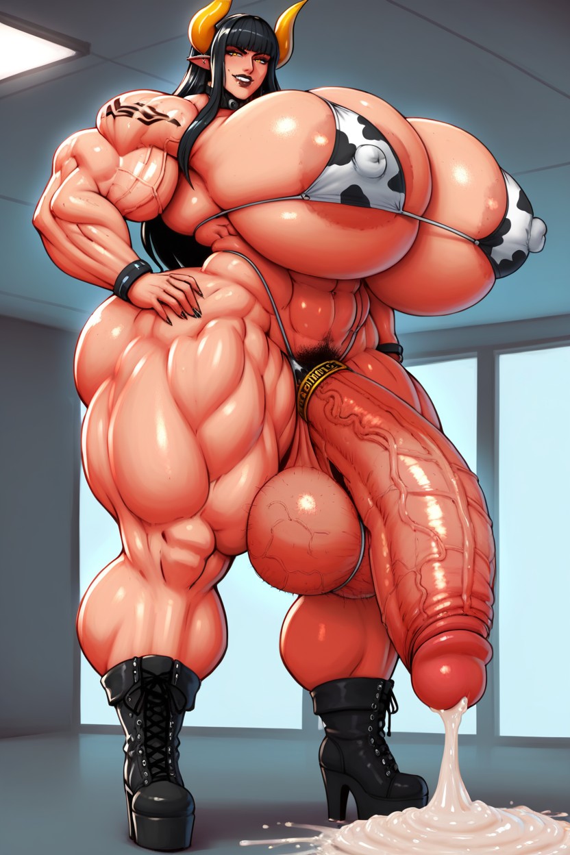 Excessive Cum, Flequillo, Mega Macro Porno IA