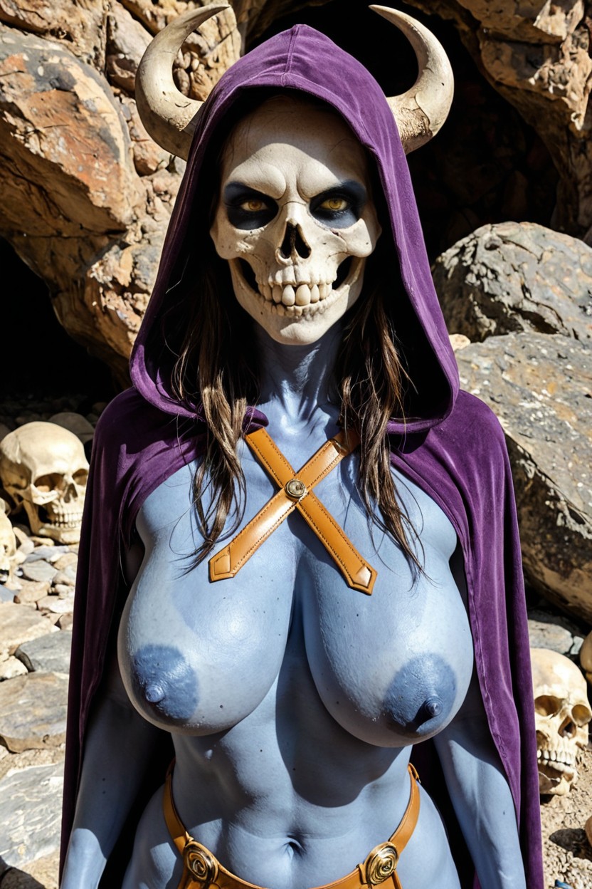 Pussy Wedgie, Has A Purple Hooded Skull For A Head, Delgada Porno IA