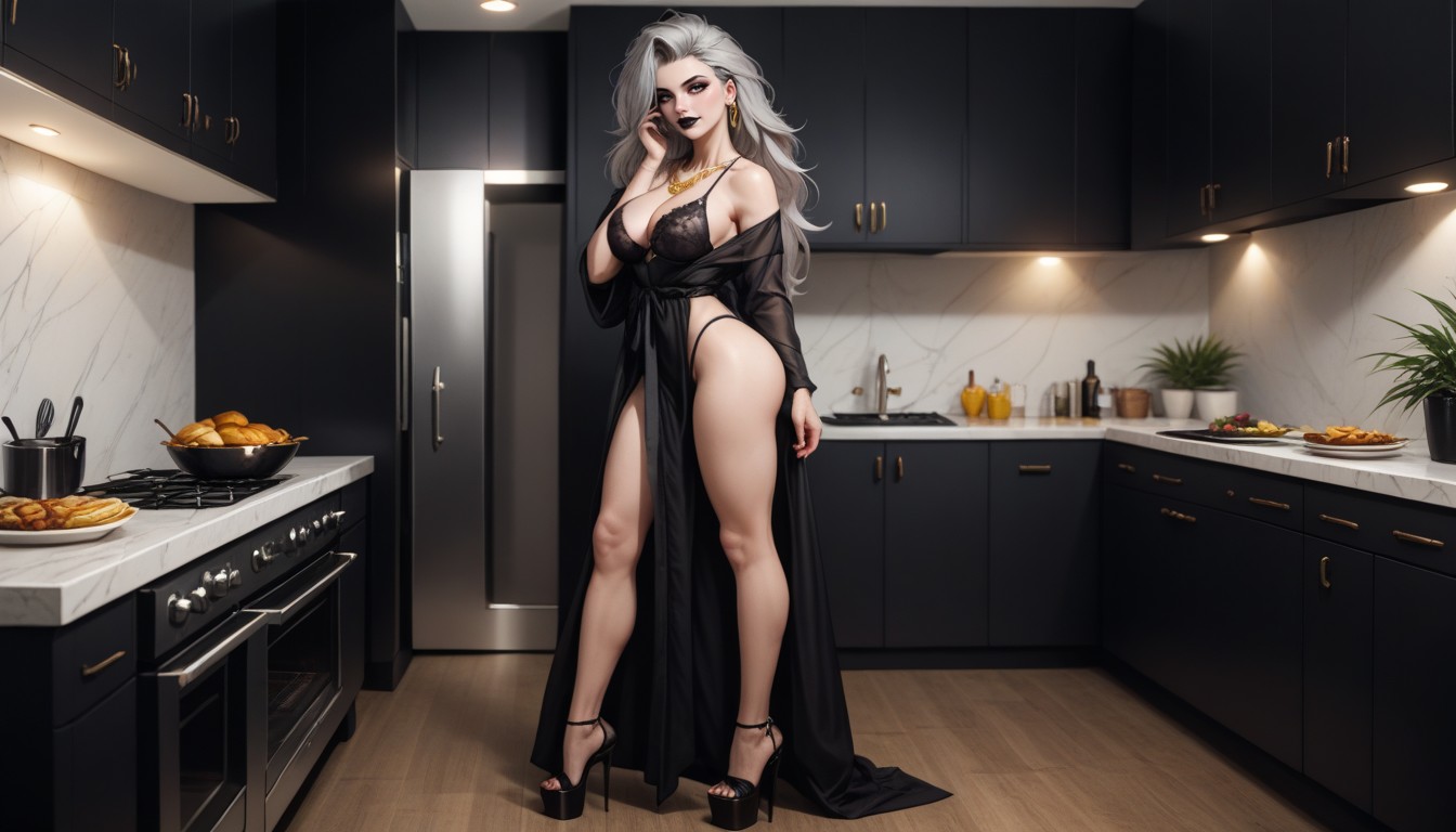Cosplay, Seductive Eyes, Very Detailed Face Porno IA