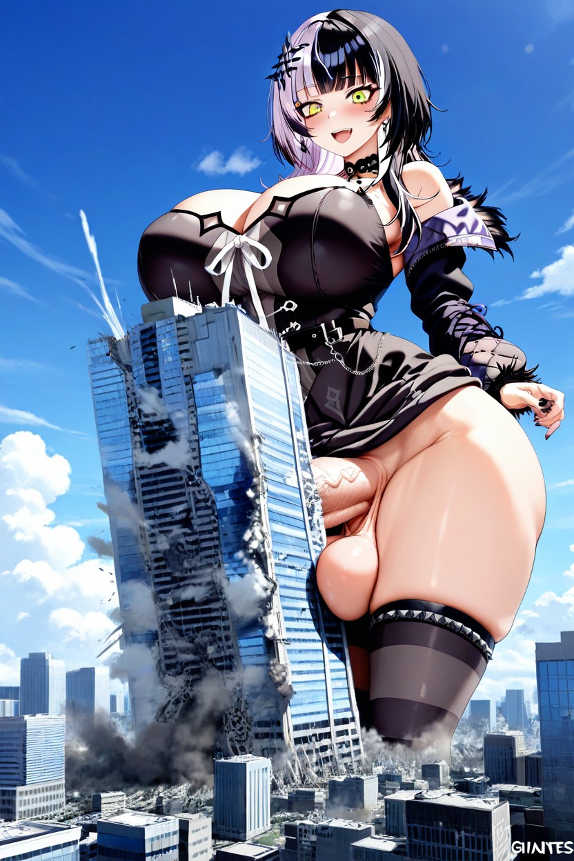 Tall Buildings, Choker Necklace, Giant Futanari Porno IA
