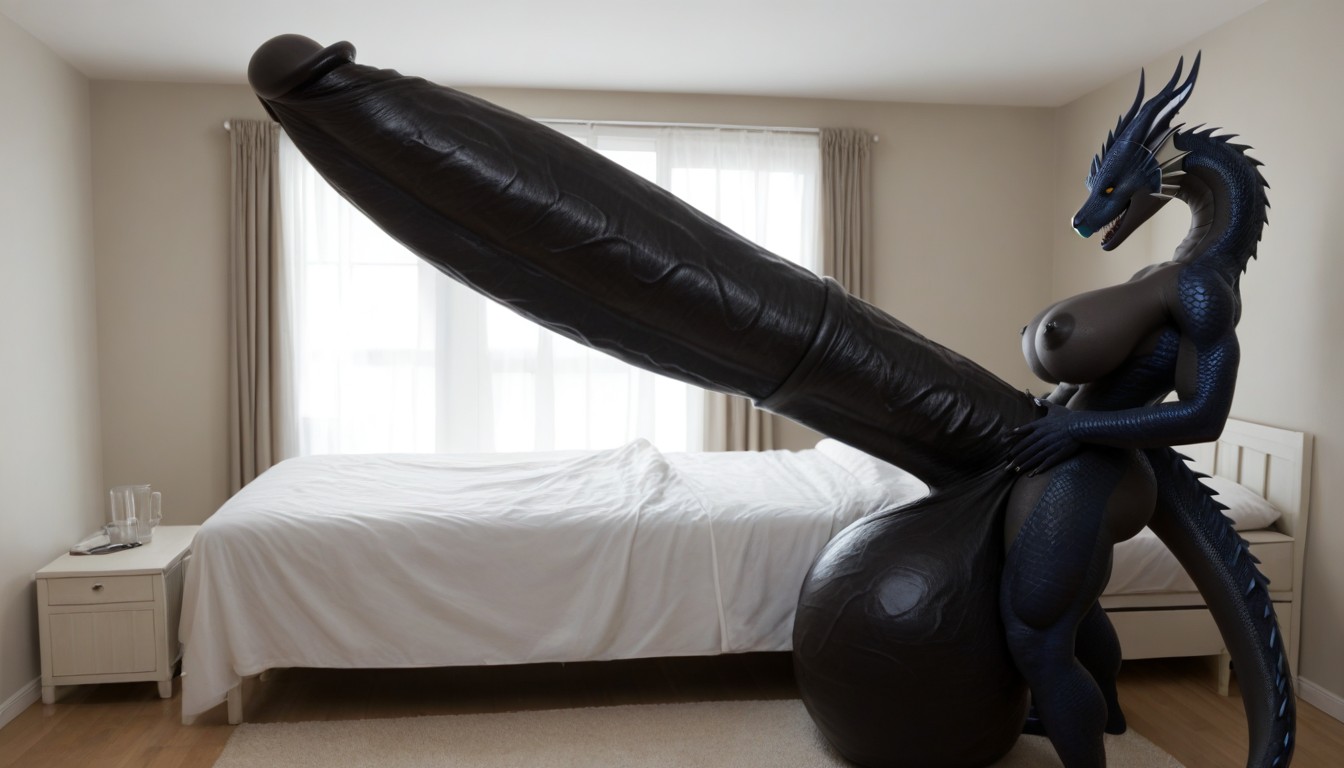 Hyper Gigantic Balls, Futanari Dragon, Futanari AI Porn