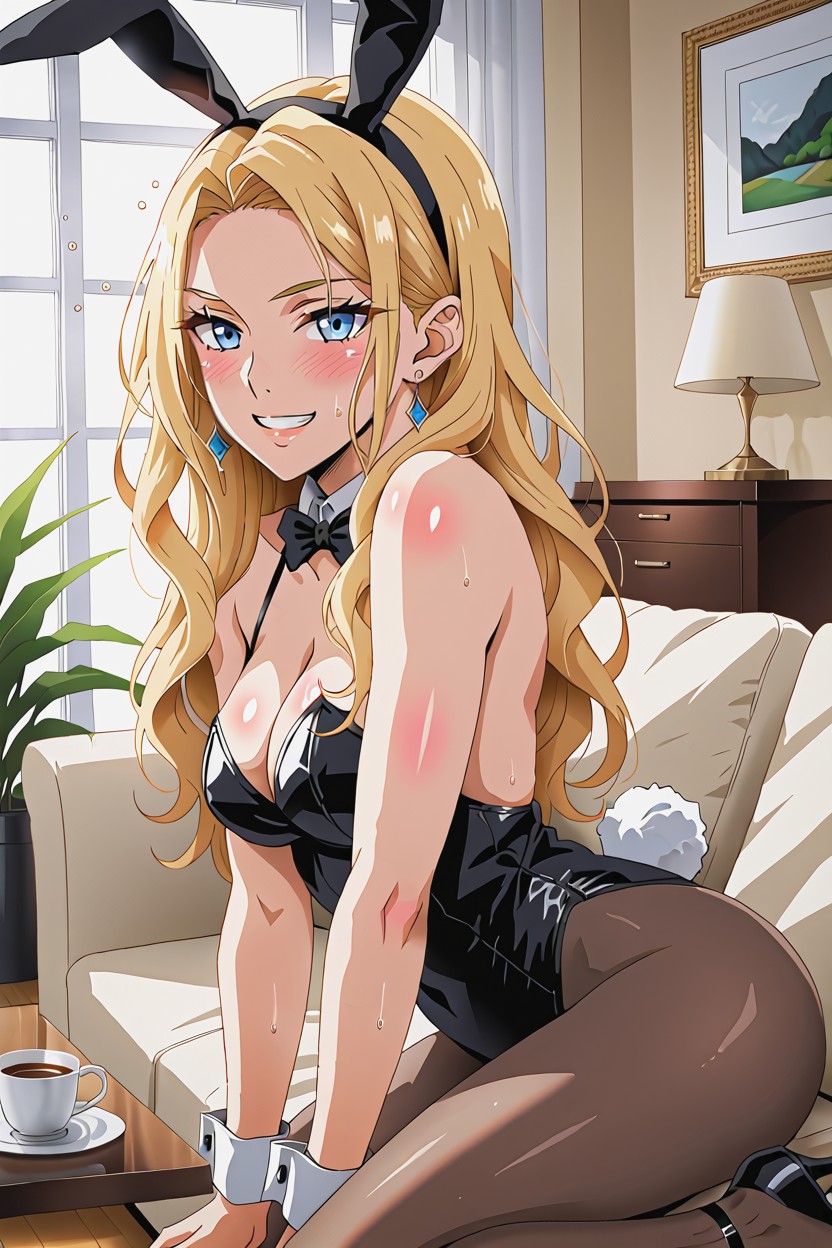 Sexy, Long Hair Length, Bunny Costume AI Porn