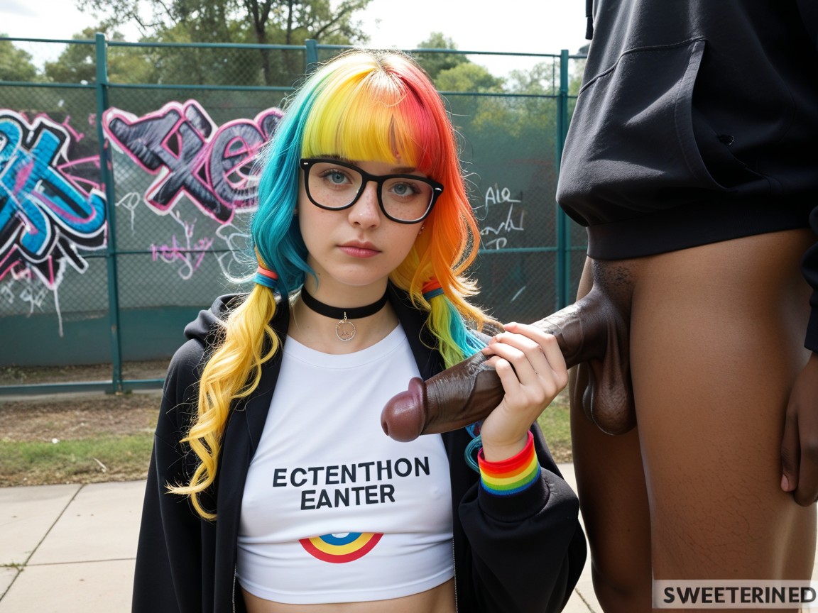 Bangs Hair, Fat Cock, Excessive Detail Pornografia de IA