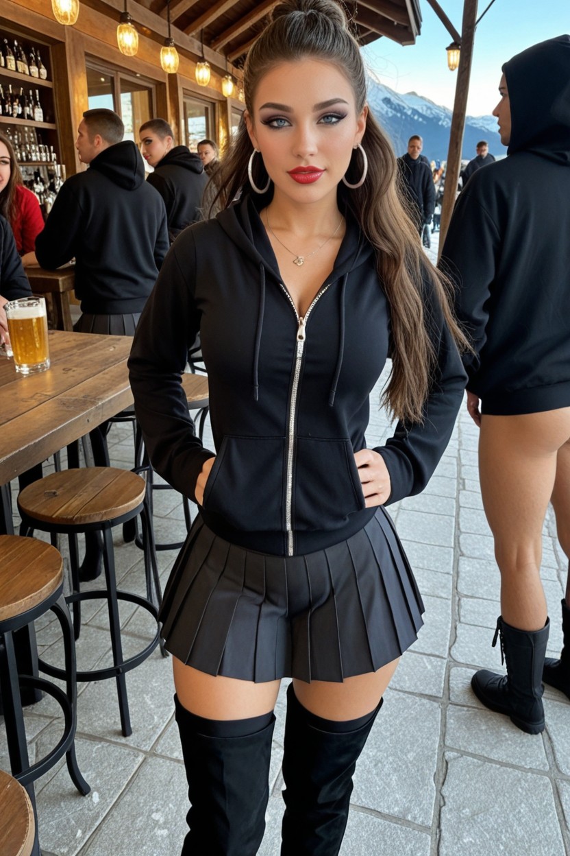 Cosplay, Tanned Skin, Heavy Dark Makeup AI Porn