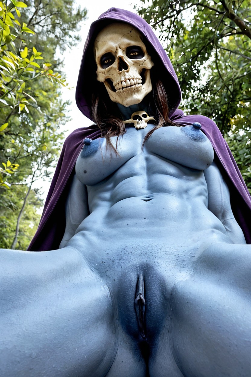Blue Skin, Long Sharp Claws, Fit AI Porn