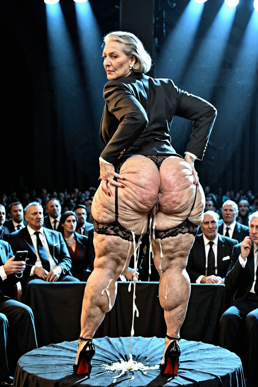 Photo In Hd K Quality, Standing Facing The Viewer, Thick Thighs AI Porn