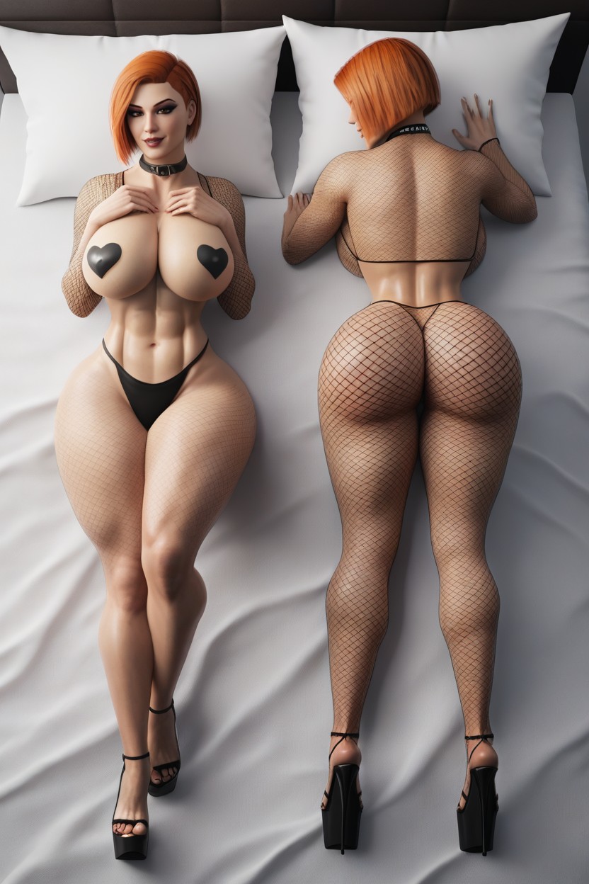 Orange Hair, Bobcut, Bobcut AI Porn