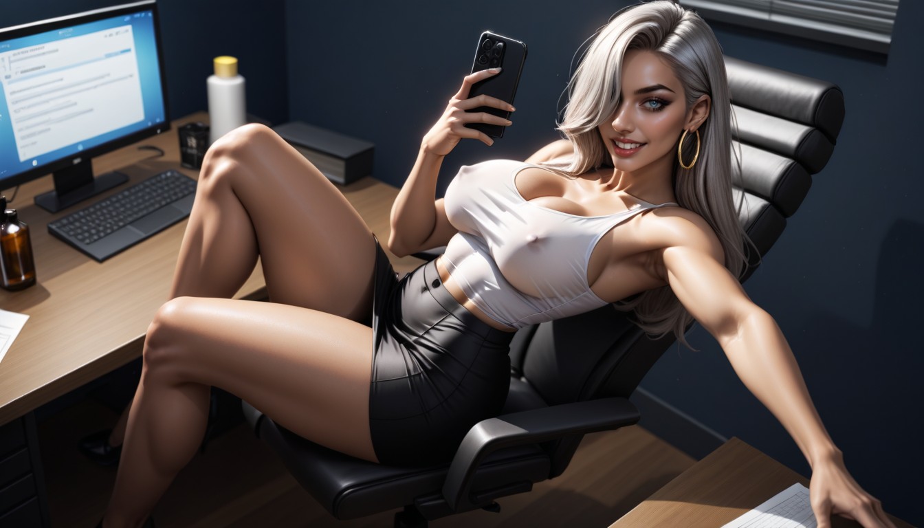 18+, Nipples Fully Exposed, Erect Nipples Porno IA