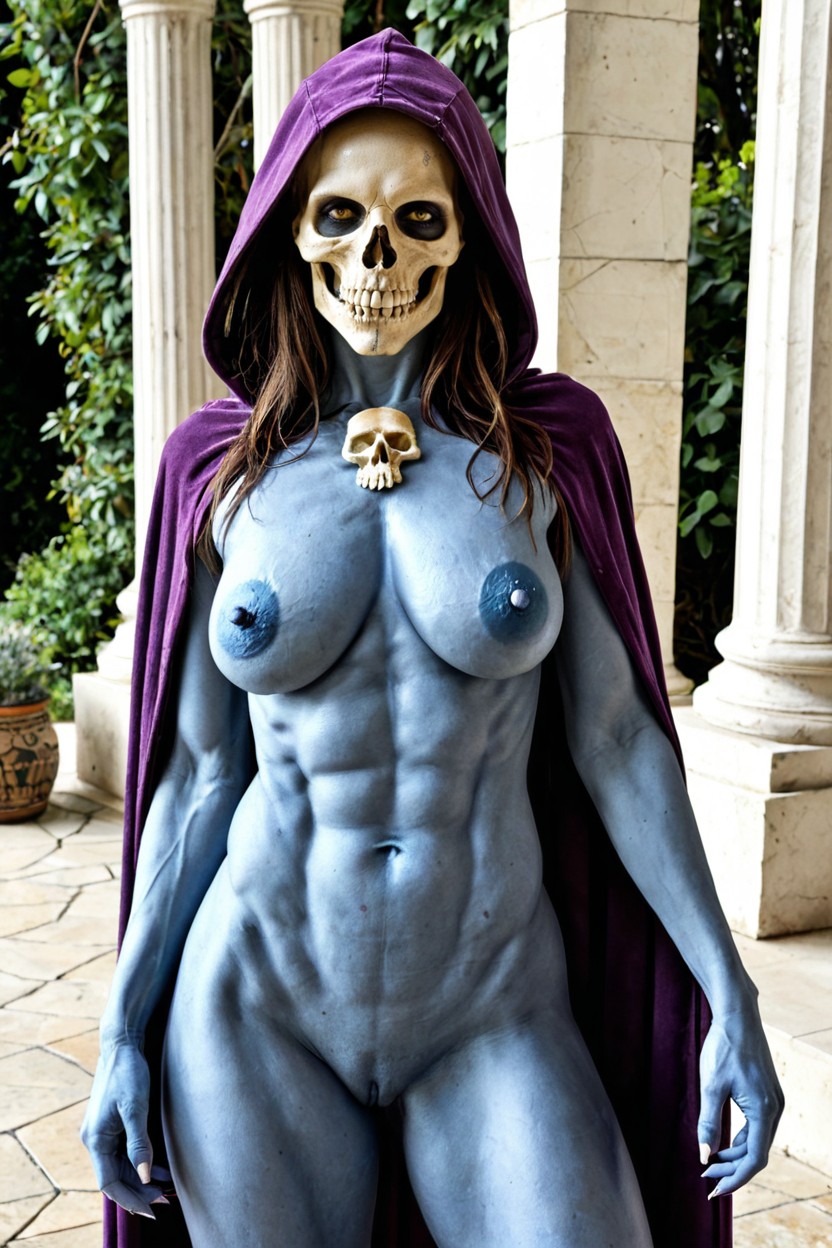 Blue Dimpled Nipples, Detailed Dimpled Areolas, Veiny Aerolas Porno IA