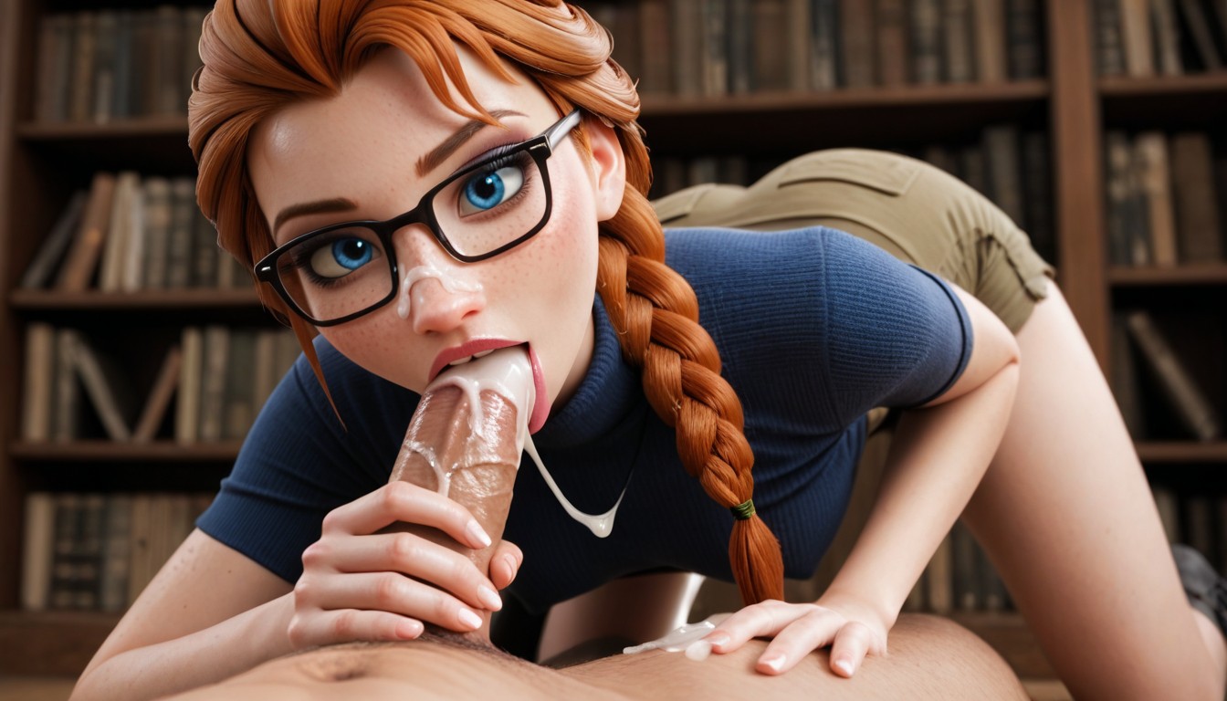 Top Down, Books, Pale Skin AI Porn