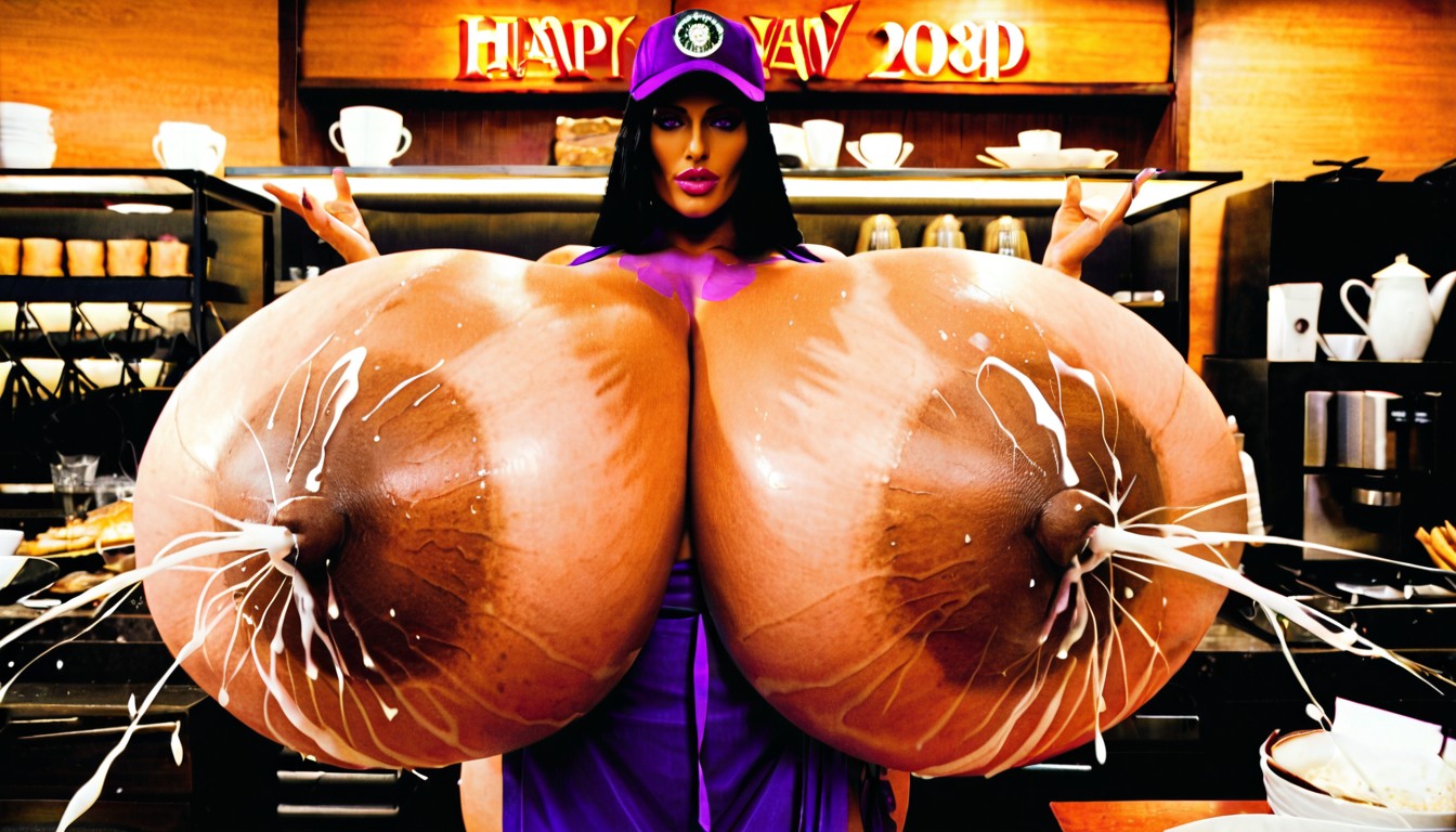 Gigantic Lactation, 30+, Hyper Voluptuous AI Porn