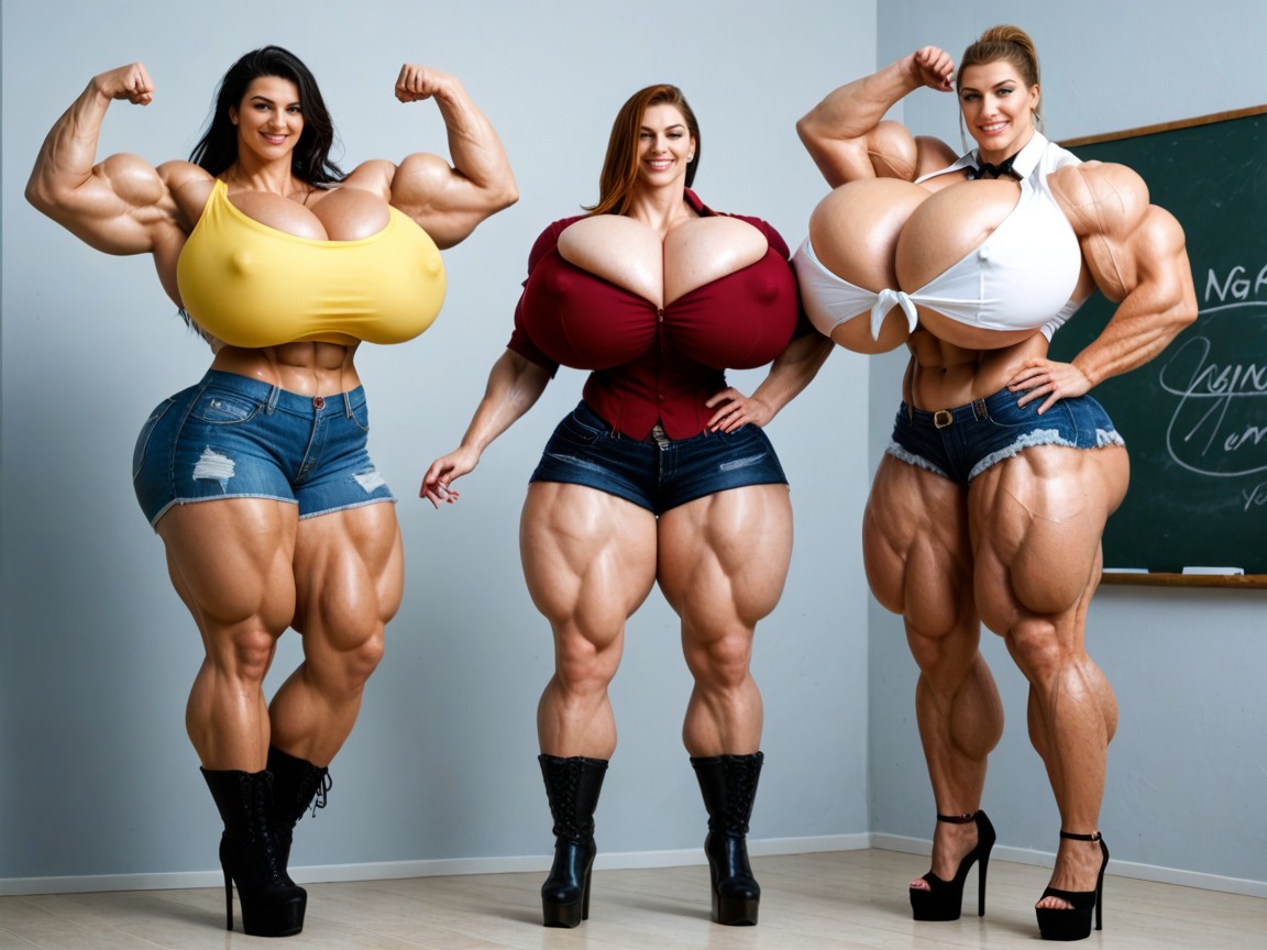 Platform High Heels, Nose, Flexing AI Porn