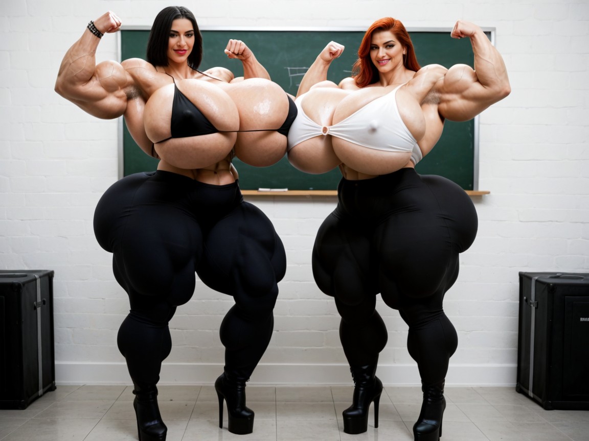 Enourmously Huge Ass, Nose, Gigic Latissimus Dorsi AI Porn
