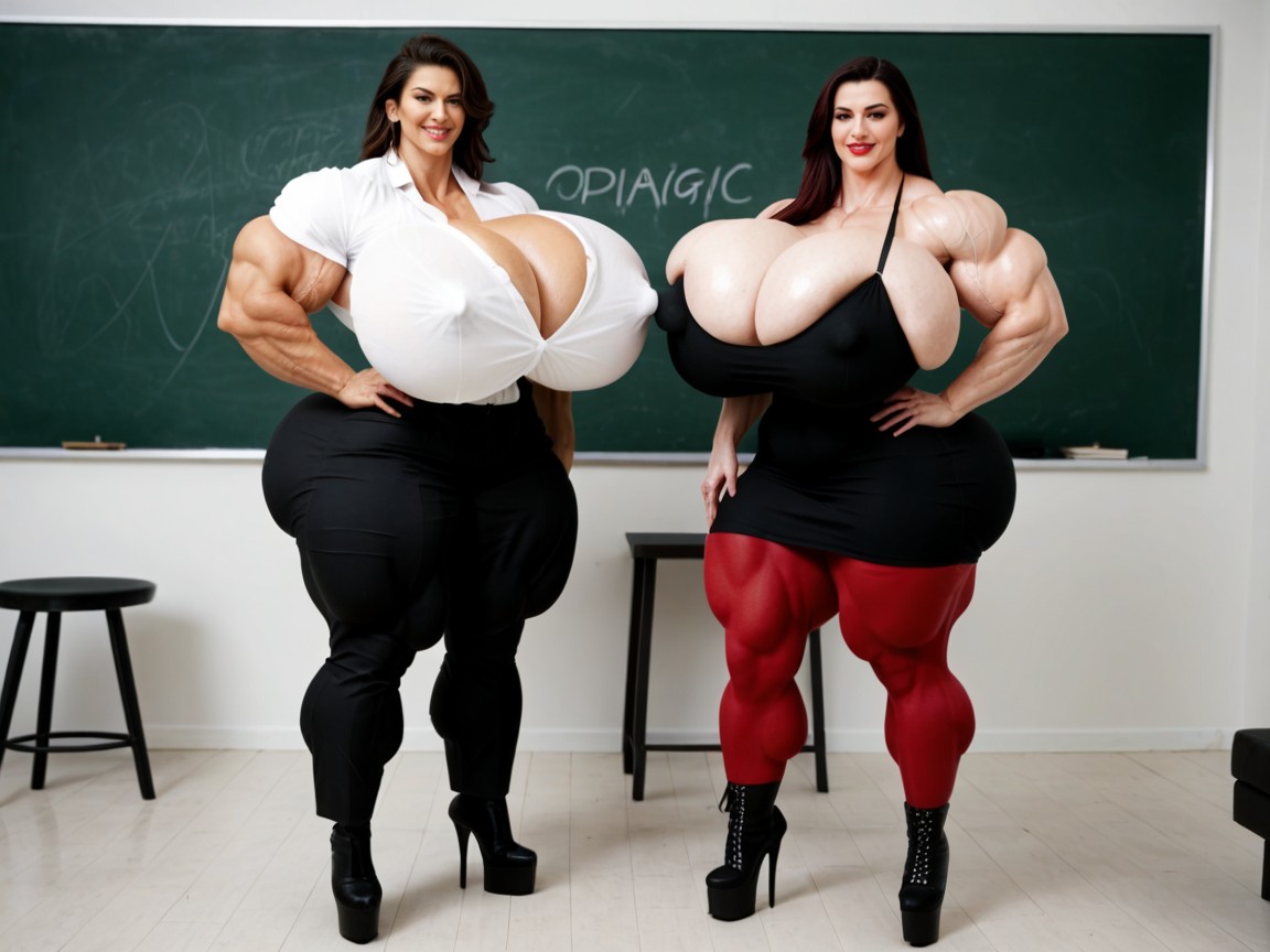 Asiática, Massive Thick Hips, Gigantic Boobs Pornografia de IA