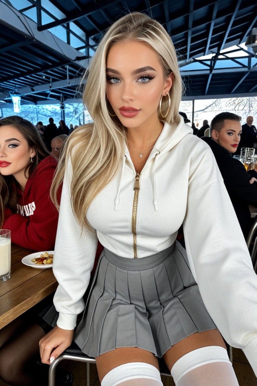 Neat Eyebrows, Blue Eyes, Club AI Porn