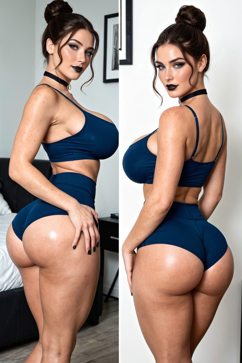 Hyper Huge Wide Hips, 20+, Pear Shaped AI Porn