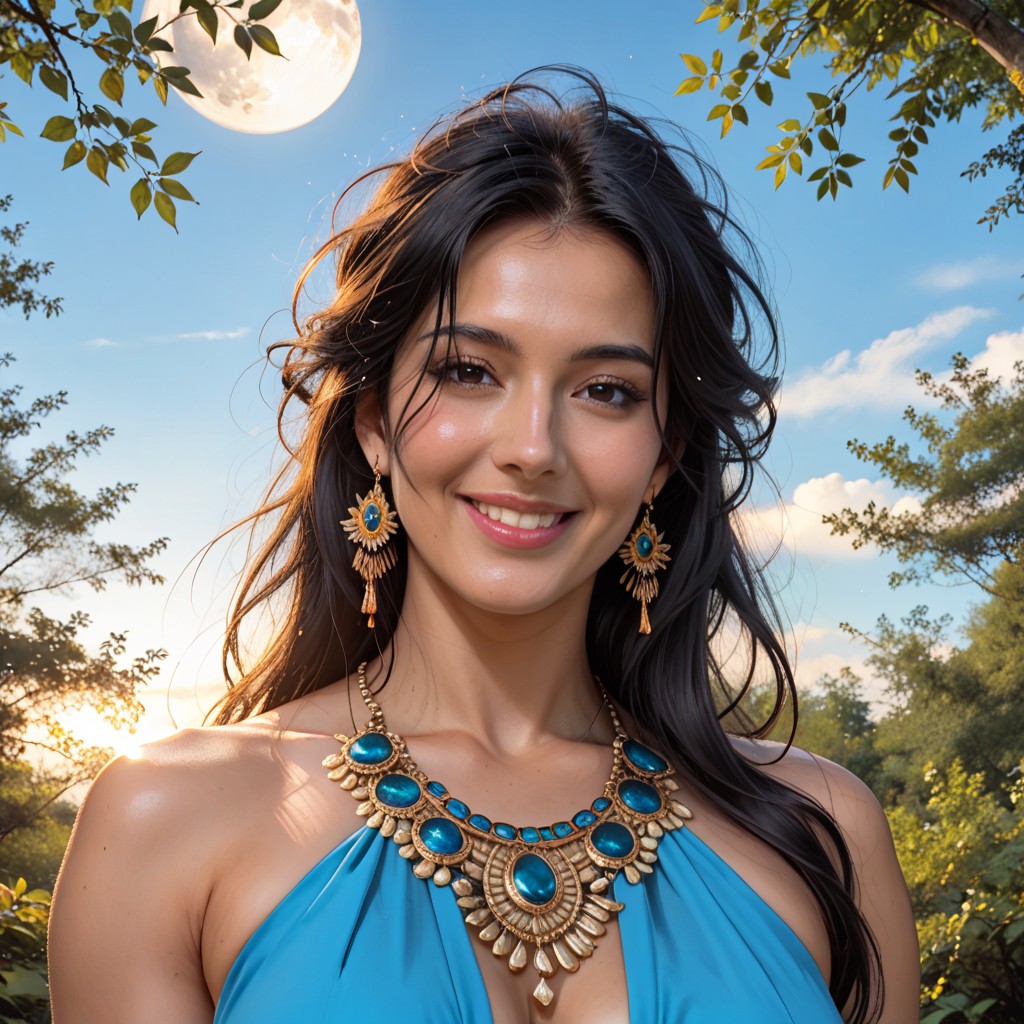 Flirty, Smiling, Extreme Close-up On Woman's Face AI Porn