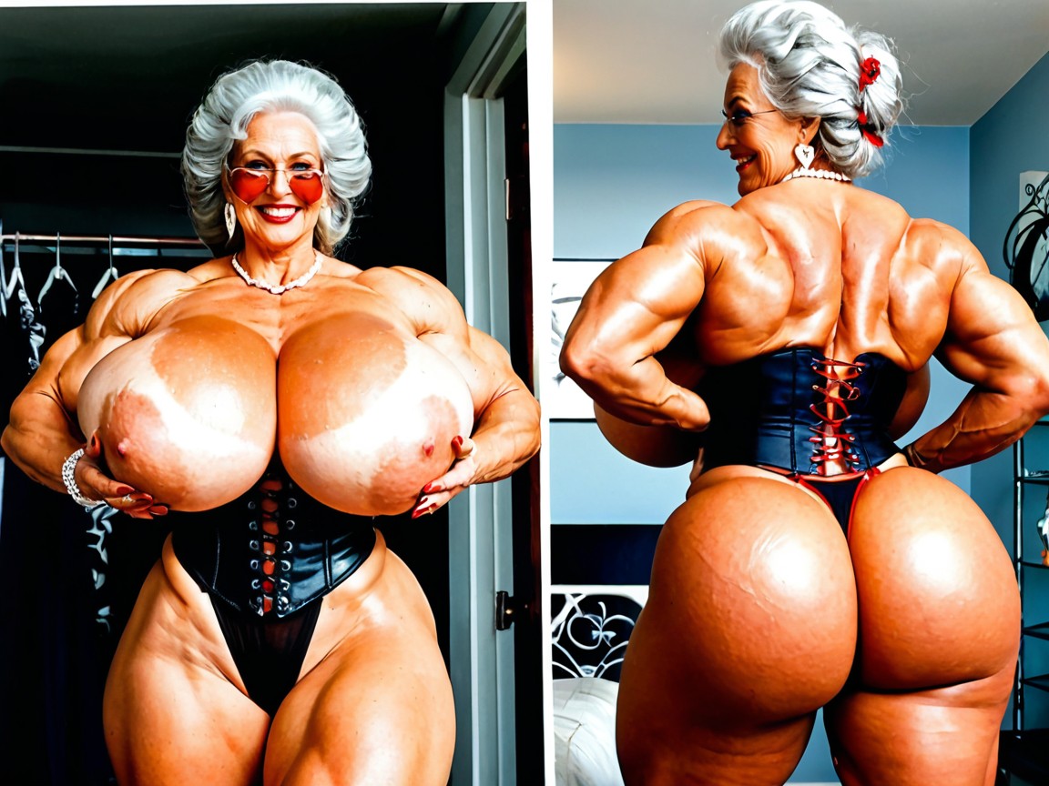 Red Glossy Lipstick, Francesa, Maga Curvy Heart Shape Ass Porno IA